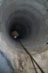 Mitsero Mine Schacht von unten