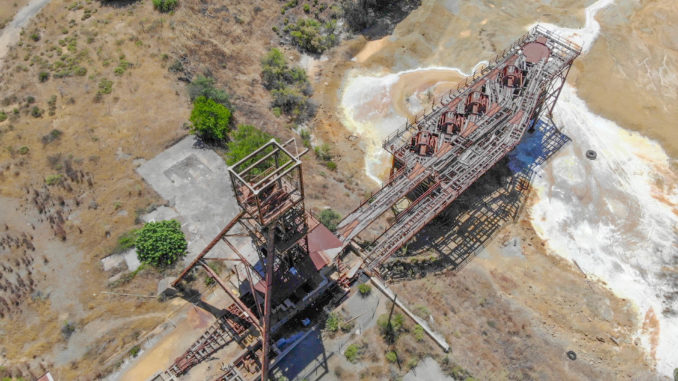 Mitsero Mine Lost Place von oben